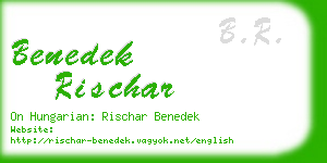 benedek rischar business card